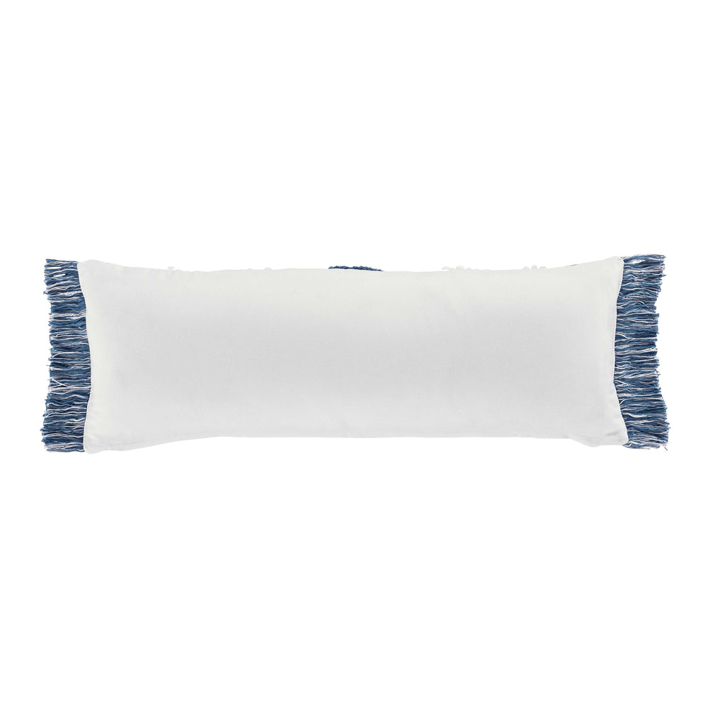 Bay Blue Lumbar Decorative Decorative Throw Pillow 40" x 14" By J Queen Throw Pillows By J. Queen New York