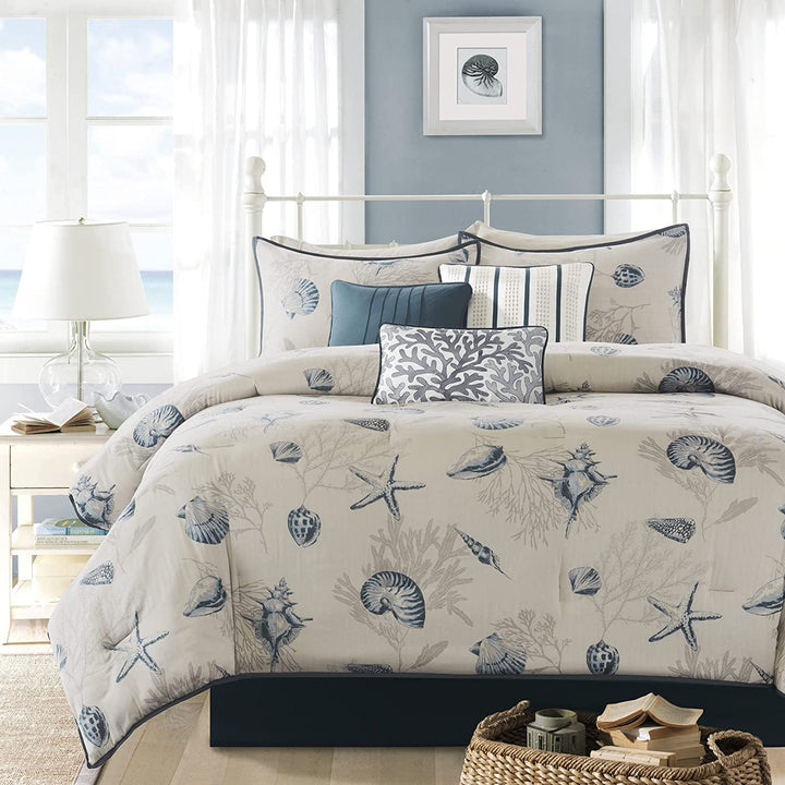 Sea Style 7-Piece Comforter Set Comforter Sets By JLA HOME/Olliix (E & E Co., Ltd)