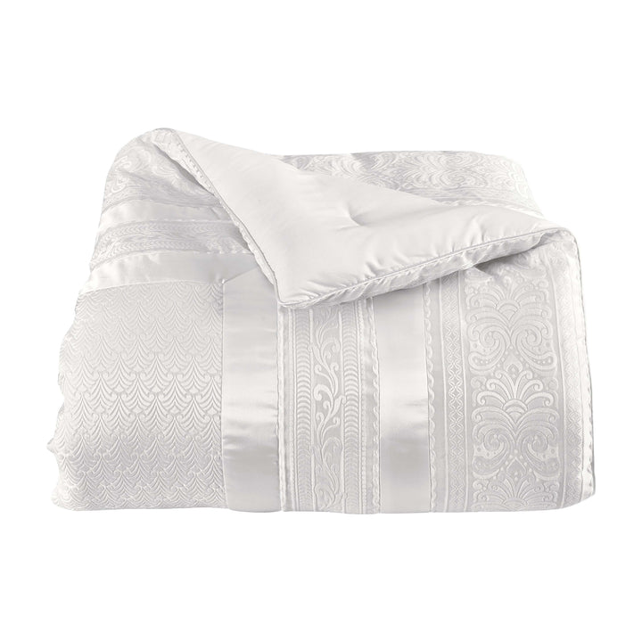 Becco White 4-Piece Comforter Set By J Queen Comforter Sets By J. Queen New York