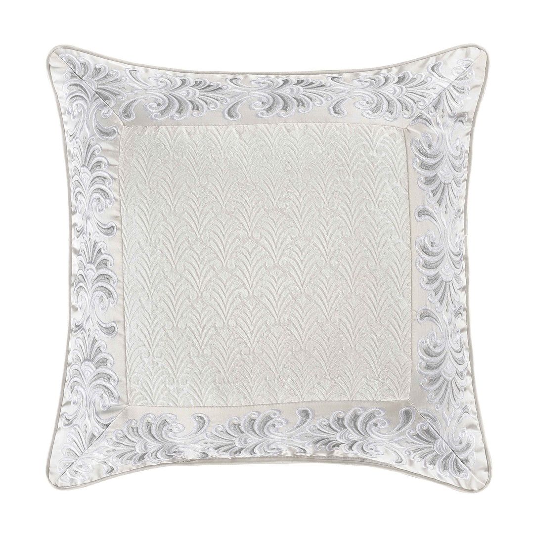 Becco Quilted Square Embellished Decorative Throw Pillow 20" x 20" By J Queen Throw Pillows By J. Queen New York