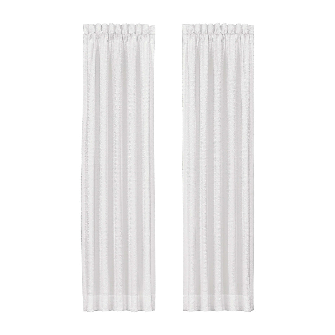 Becco White Window Panel Pair (Set of 2) Window Panels By J. Queen New York