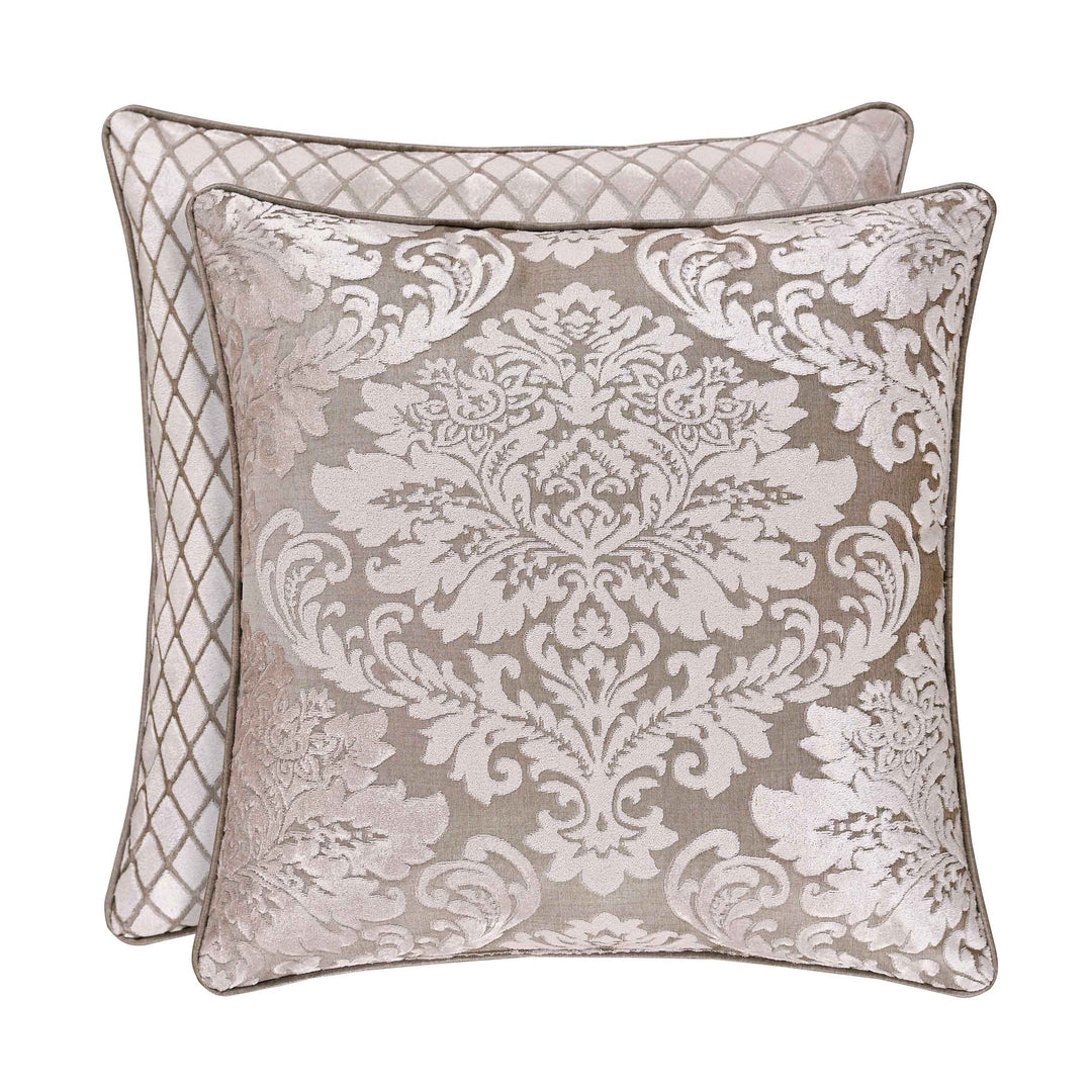 BelAir Sand Square Decorative Throw Pillow 18"W x 18"L" By J Queen Throw Pillows By J. Queen New York