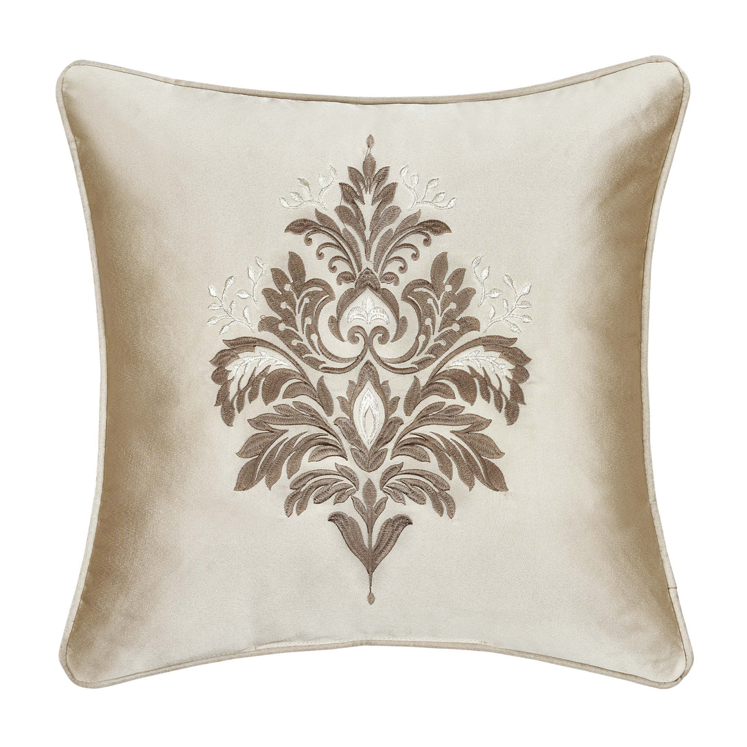 Belgium Champagne Square Decorative Throw Pillow 18" x 18" By J Queen- Throw Pillows By J. Queen New York