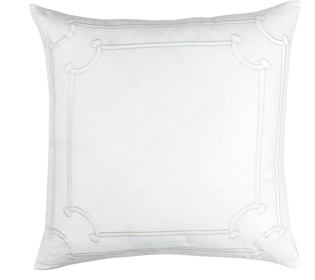 Bloom White Jana Matte Velvet Euro Decorative Throw Pillow Throw Pillows By Lili Alessandra