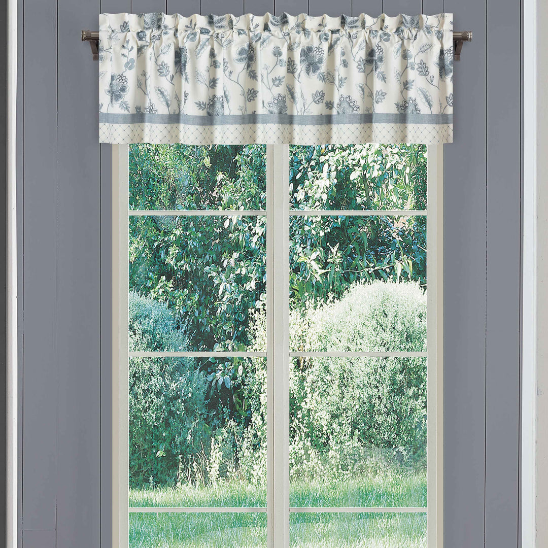 Blue Garden Straight Window Valance Window Valances By J. Queen New York