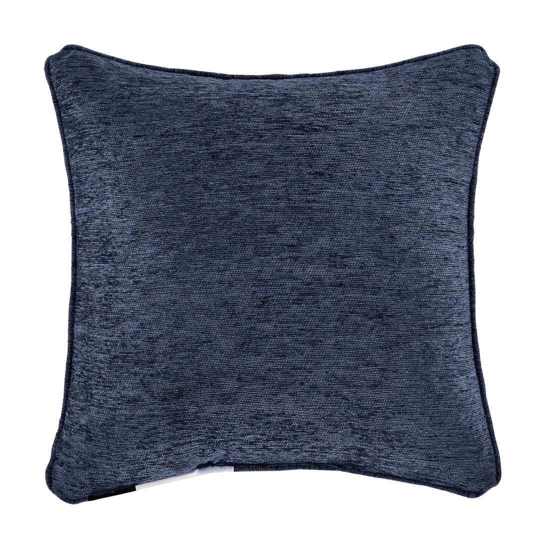 Botticelli Navy Embellished Decorative Throw Pillow 18" x 18" By J Queen Throw Pillows By J. Queen New York