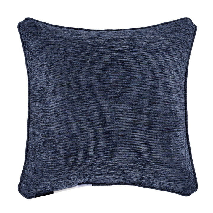 Botticelli Navy Embellished Decorative Throw Pillow 18" x 18" By J Queen Throw Pillows By J. Queen New York