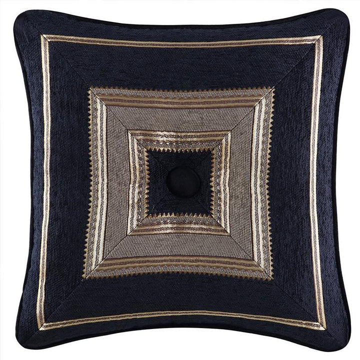 Bradshaw Black Square Decorative Throw Pillow By J Queen Throw Pillows By J. Queen New York