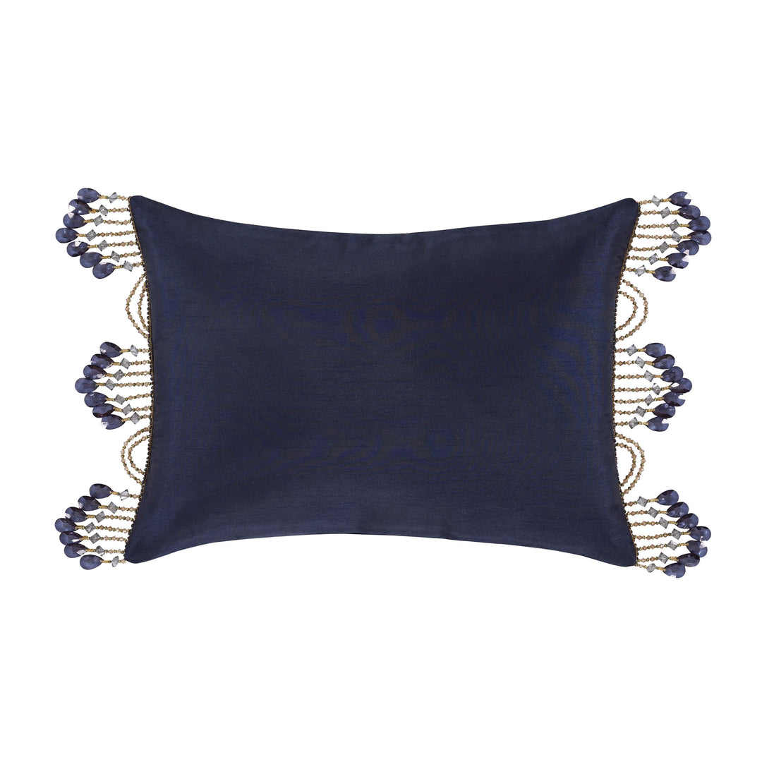 Bristol Indigo Boudoir Decorative Throw Pillow By J Queen Throw Pillows By J. Queen New York