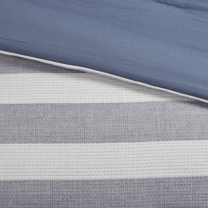 pashio White/Blue 5-Piece Comforter Set Comforter Sets By JLA HOME/Olliix (E & E Co., Ltd)