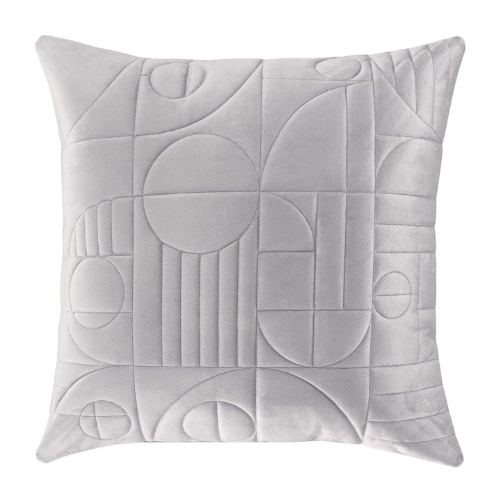 Bryant Grey Square Decorative Throw Pillow By J Queen Throw Pillows By J. Queen New York
