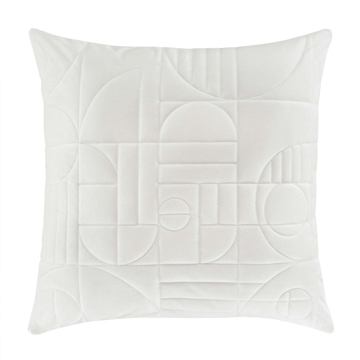 Bryant White Square Decorative Throw Pillow By J Queen Throw Pillows By J. Queen New York
