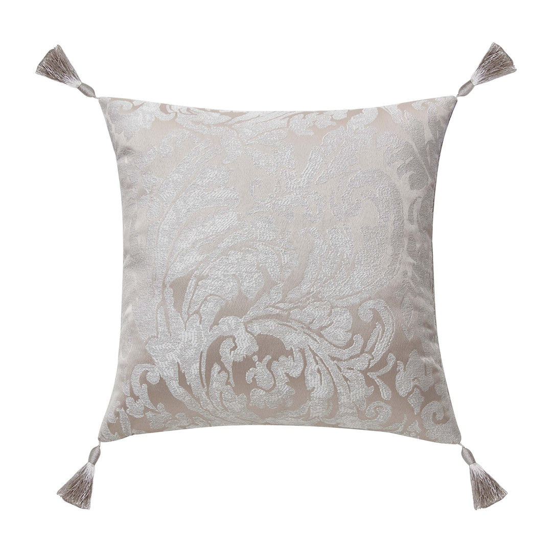 Cambrie Taupe Decorative Throw Pillow Set of 3 Throw Pillows By Waterford
