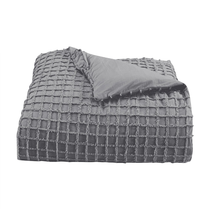 Cameron Grey 3-Piece Duvet Cover Set By J Queen Duvet Covers By J. Queen New York