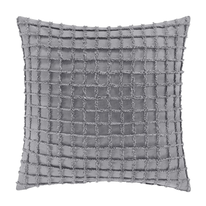 Cameron Grey Square Decorative Throw Pillow 20" x 20" By J Queen Throw Pillows By J. Queen New York
