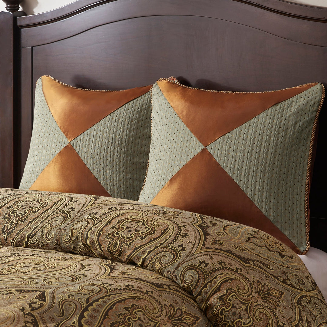 Dation Brown 10-Piece Comforter Set Comforter Sets By JLA HOME/Olliix (E & E Co., Ltd)