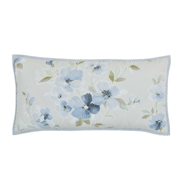 Cecelia Blue Boudoir Decorative Throw Pillow 24" x 12" Throw Pillows By J. Queen New York