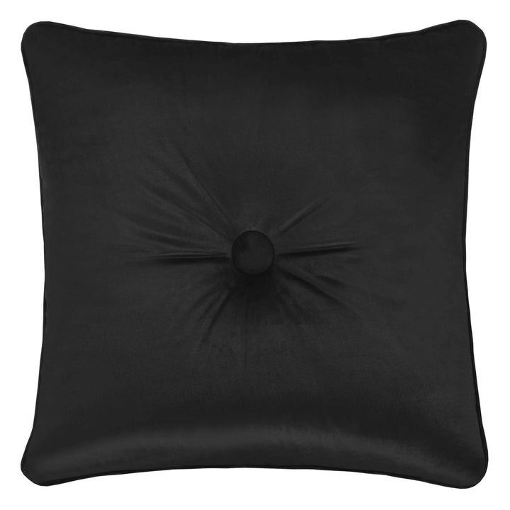 Chanticleer Black Square Decorative Throw Pillow 18" x 18" Throw Pillows By J. Queen New York