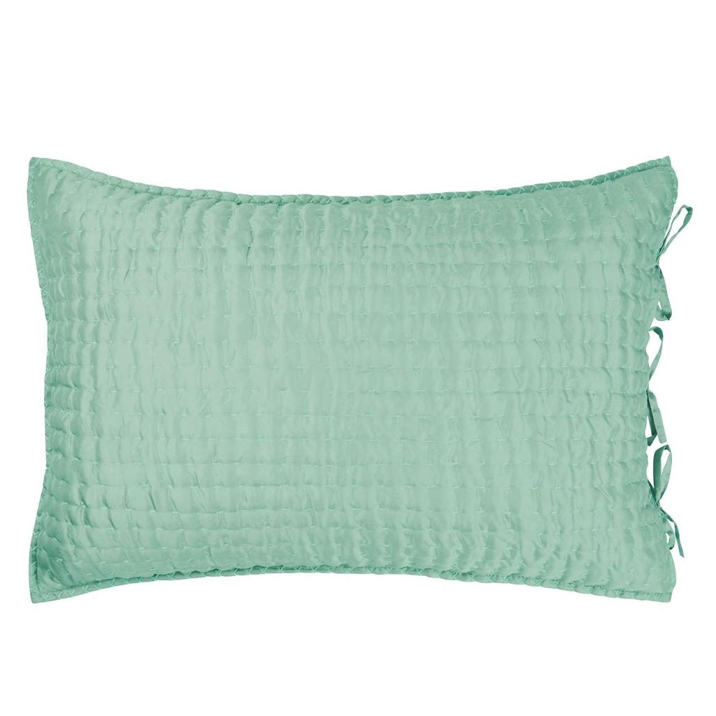 Chenevard Eau De Nil & Celadon Silk Standard Pillow Sham Sham By Designers Guild
