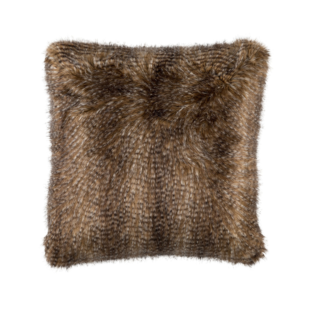Chestnut Faux Fur Euro Pillow Throw Pillows By Lili Alessandra