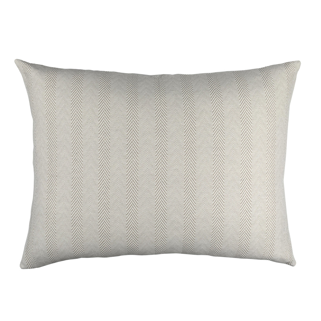 Chevron Raffia & White Cotton Euro Pillow Throw Pillows By Lili Alessandra
