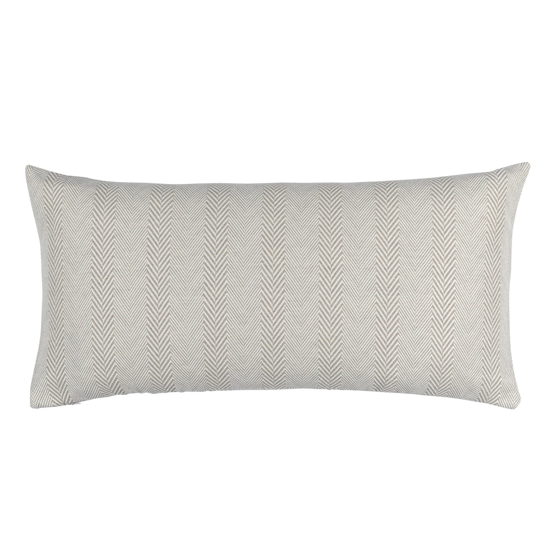 Chevron Raffia & White Cotton Rectangle Pillow Throw Pillows By Lili Alessandra