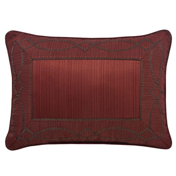 Chianti Red Boudoir Decorative Throw Pillow 21" x 13" Throw Pillows By J. Queen New York