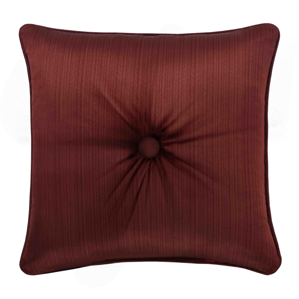 Chianti Red Square Decorative Throw Pillow 18" x 18" Throw Pillows By J. Queen New York