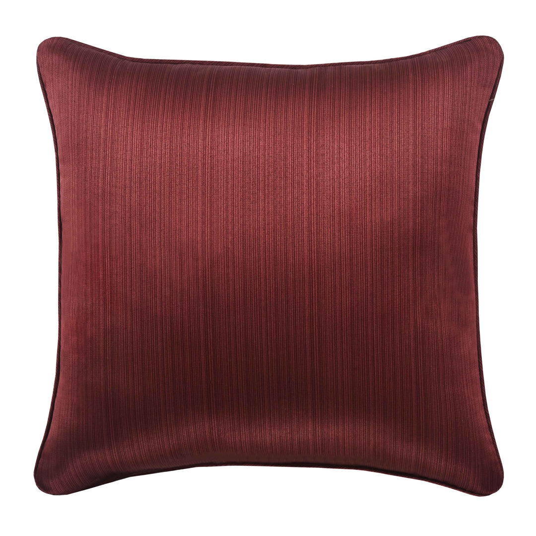 Chianti Red Square Embellished Decorative Throw Pillow 18" x 18" Throw Pillows By J. Queen New York