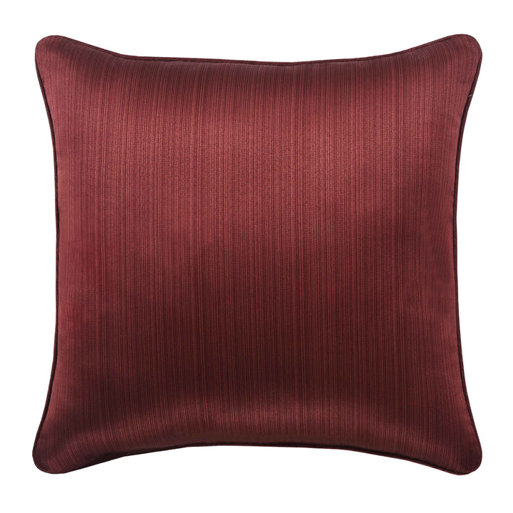 Chianti Red Square Embellished Decorative Throw Pillow 18" x 18" Throw Pillows By J. Queen New York
