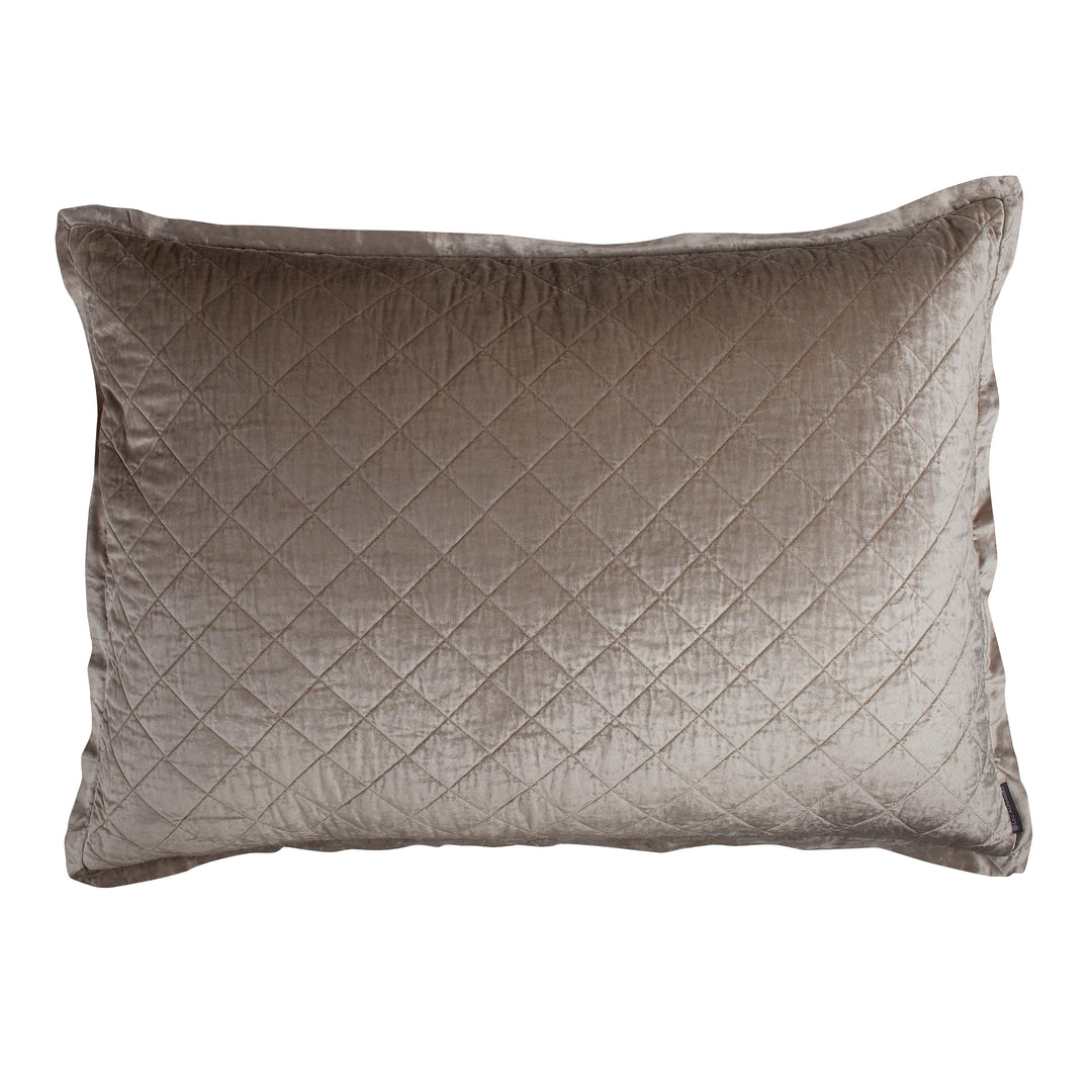 Chloe Fawn Velvet Diamond Quilted Pillow Throw Pillows By Lili Alessandra