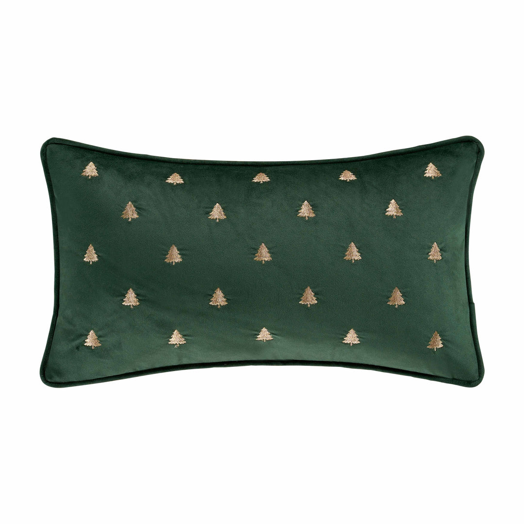 Christmas Tree Evergreen Boudoir Decorative Throw Pillow 20" x 11" Throw Pillows By J. Queen New York