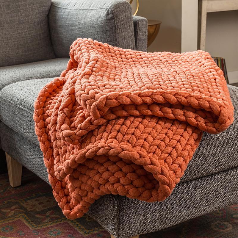 Chunky Coral Knit Throw Throws By Donna Sharp