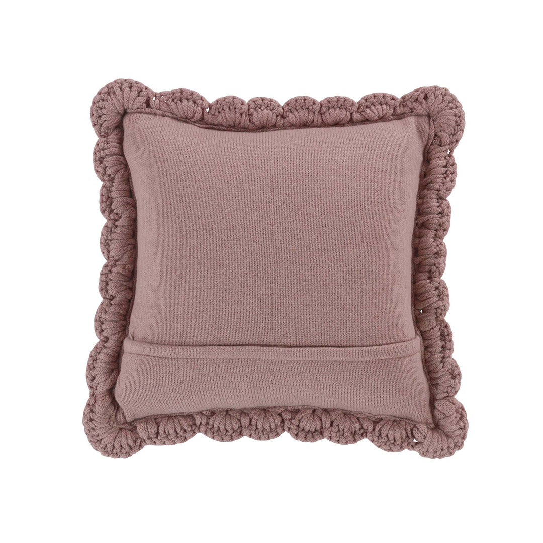 Chunky Knitted Mauve Decorative Throw Pillow Throw Pillows By Donna Sharp