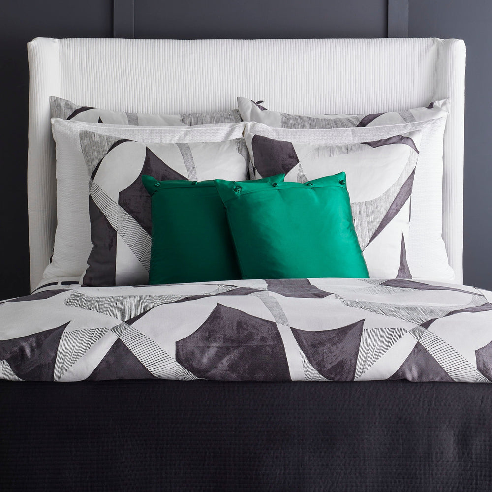 Clio Black/White Oblong Decorative Throw Pillow 36" x 30" Throw Pillows By Ann Gish