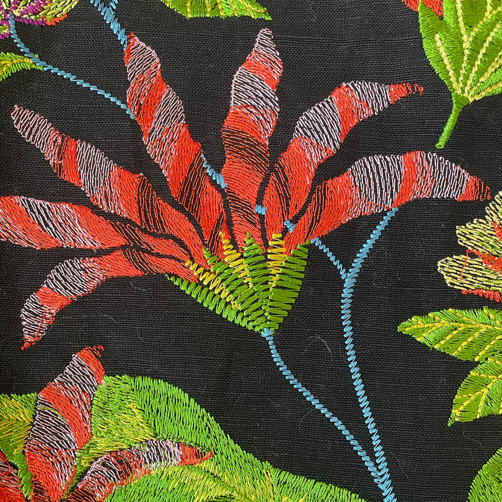 Cloud Forest Black/White Square Decorative Throw Pillow 24" x 24" Throw Pillows By Ann Gish