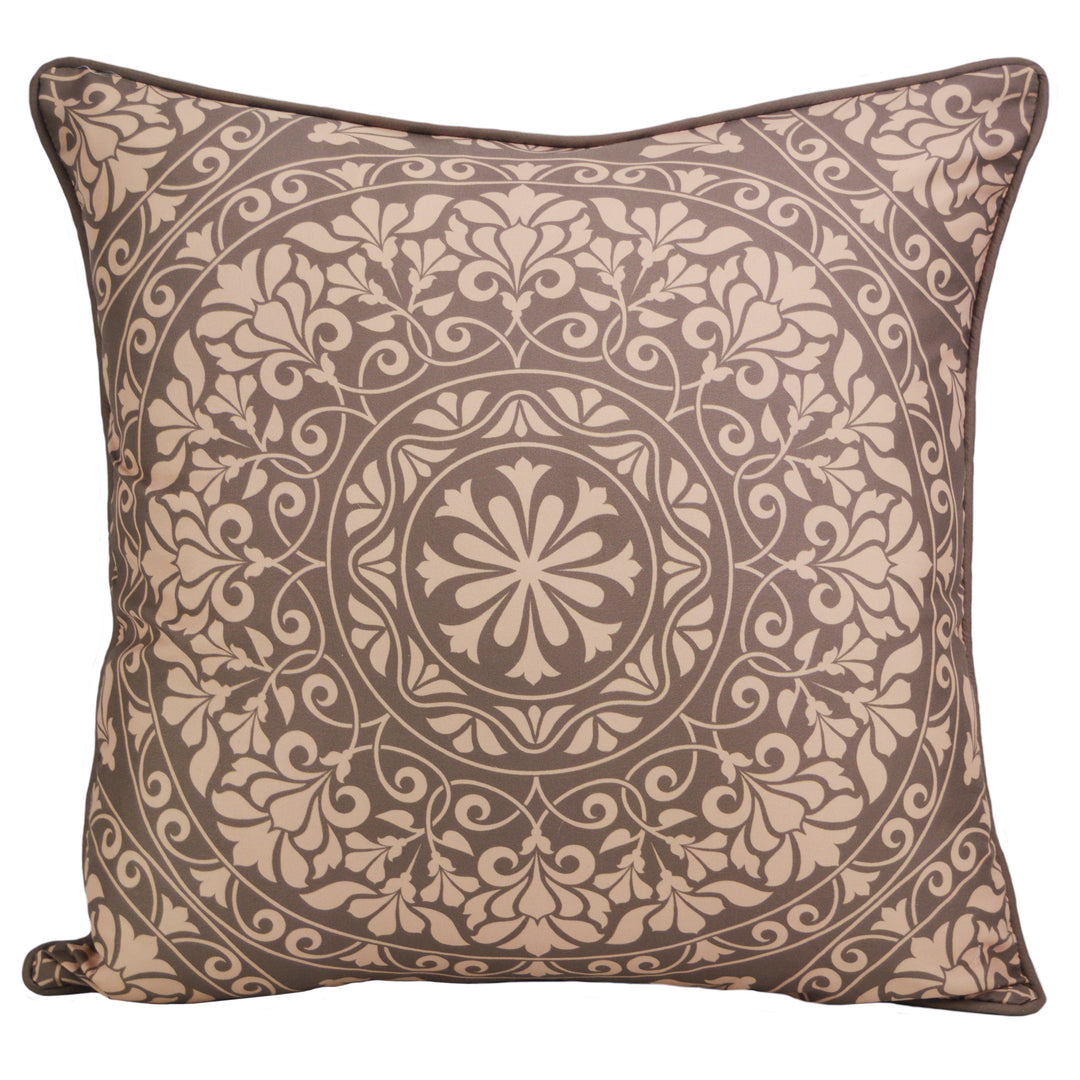 Mojava Red Mandala Square Decorative Throw Pillow 18" x 18" Throw Pillows By Donna Sharp