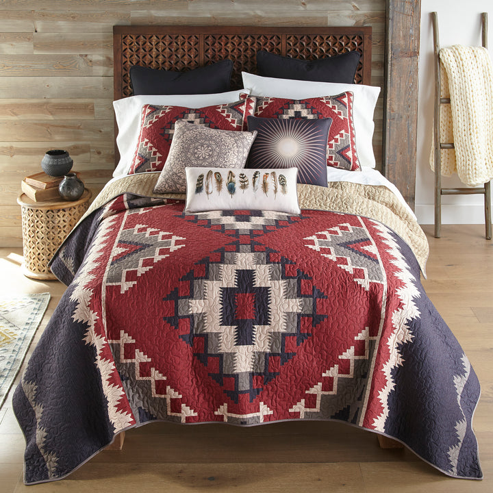 Mojava Red 3-Piece Quilt Set Quilt Sets By Donna Sharp