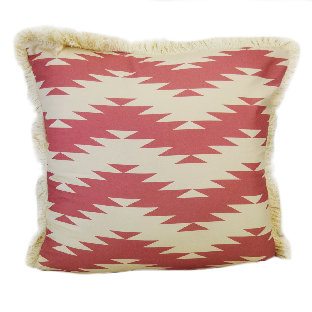 Verbena Desert ZigZag Square Decorative Throw Pillow 18" x 18" Throw Pillows By Donna Sharp