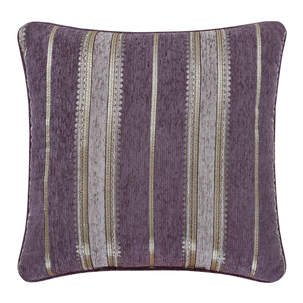 Dominique Lavender Square Decorative Throw Pillow 20" x 20" Throw Pillows By J. Queen New York