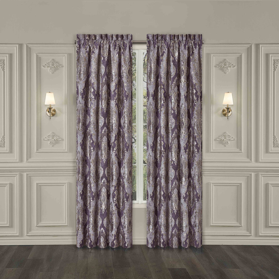 Dominique Lavender Window Panel Pair (Set of 2) Window Panels By J. Queen New York