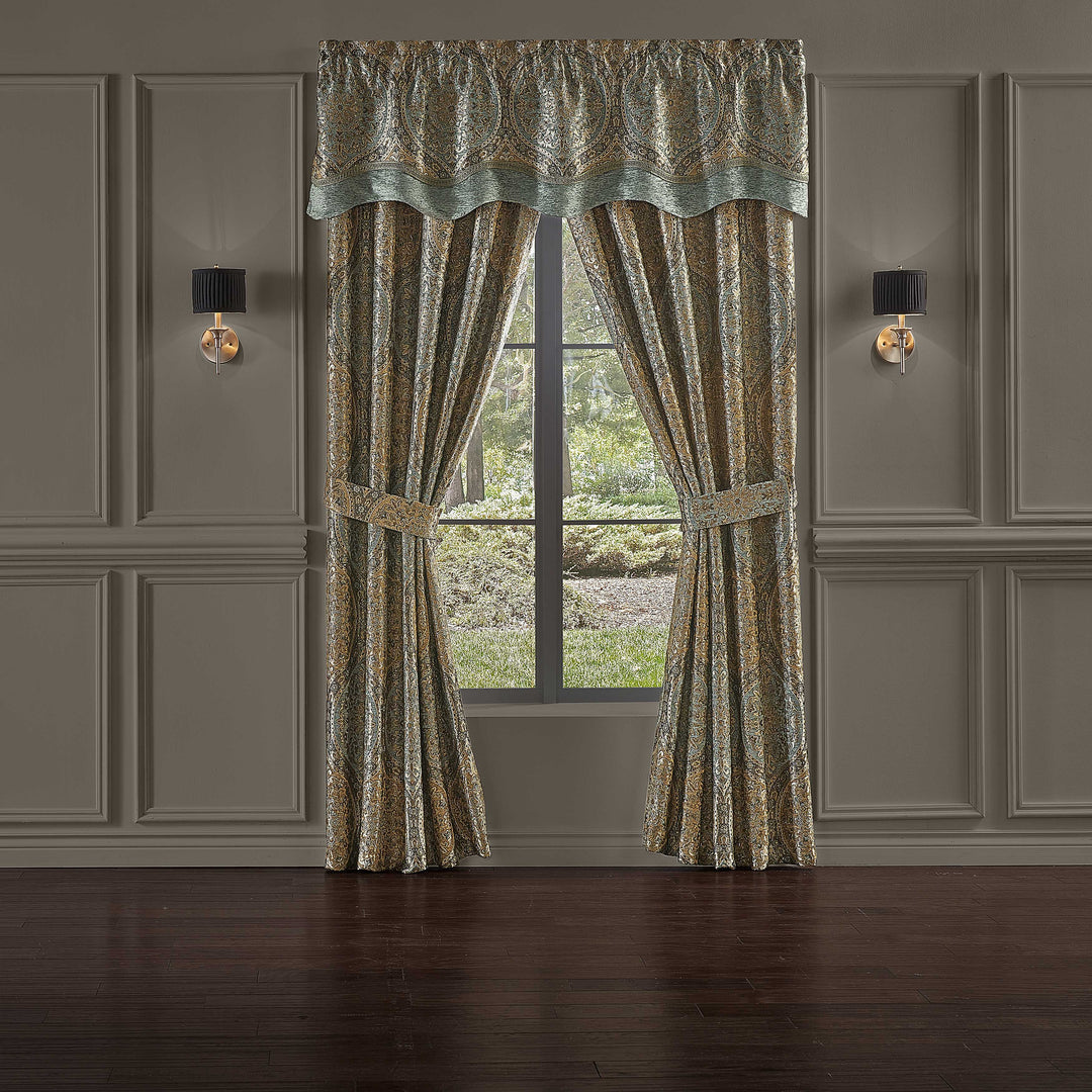 Dorset SPA Scallop Window Valance By J Queen Window Valances By J. Queen New York
