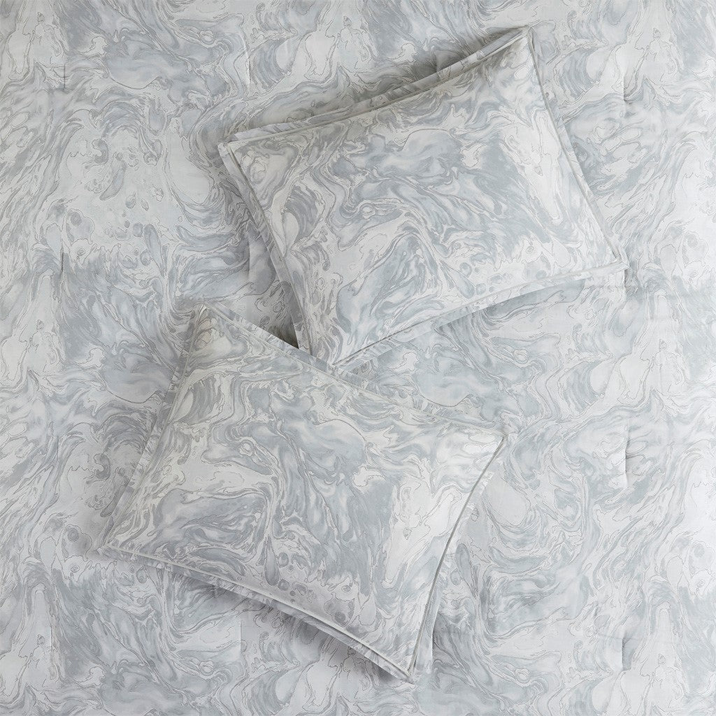 Emory Grey 7-Piece Comforter Set Comforter Sets By JLA HOME/Olliix (E & E Co., Ltd)