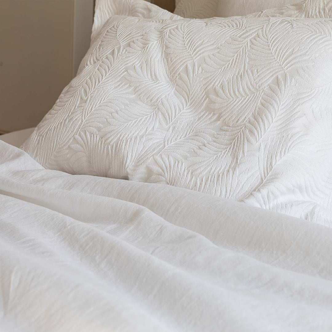 Empreinte White Bedspread bedspread By Anne de Solène