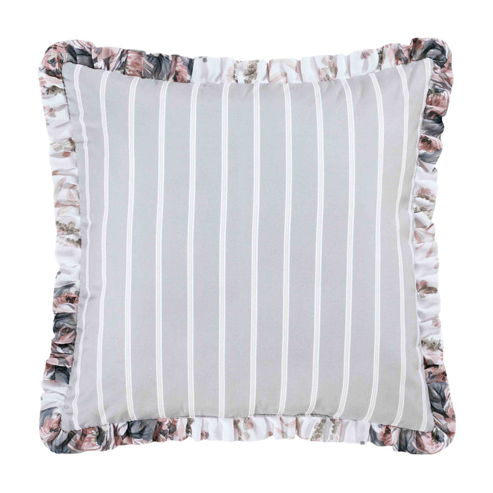 Estelle Blush Square Decorative Throw Pillow 16" x 16" Throw Pillows By J. Queen New York