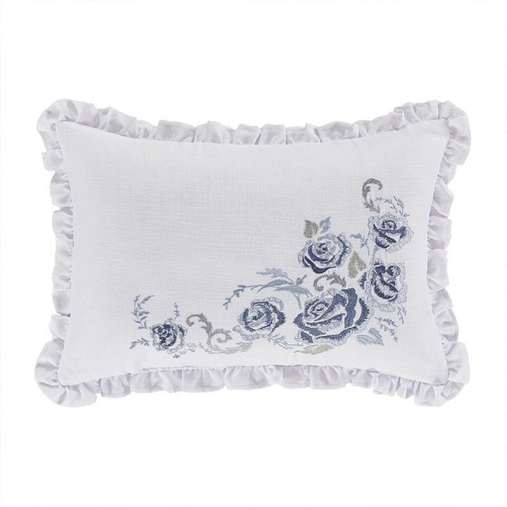 Estelle Blue Boudoir Decorative Throw Pillow By J Queen Throw Pillows By J. Queen New York