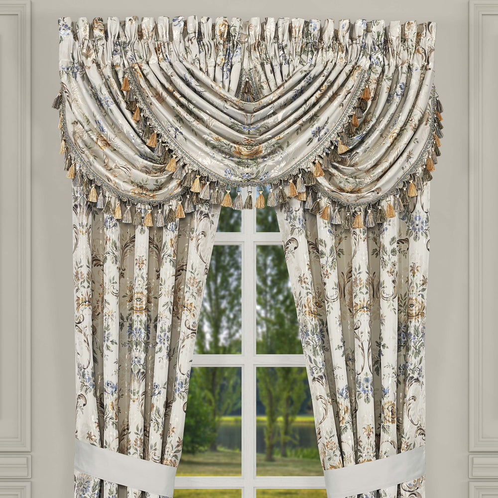 Genevieve Ivory Waterfall Window Valance Window Valances By J. Queen New York