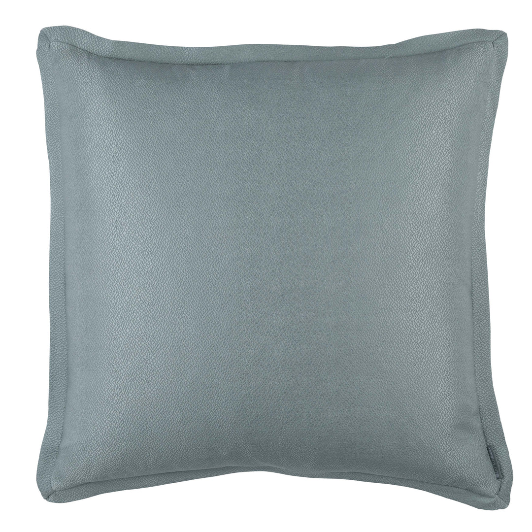 Gia Blue Cotton/Silk Euro Decorative Throw Pillow Throw Pillows By Lili Alessandra