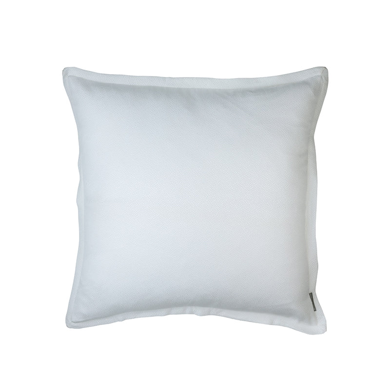 Gia Ivory Cotton/Silk Euro Decorative Throw Pillow Throw Pillows By Lili Alessandra