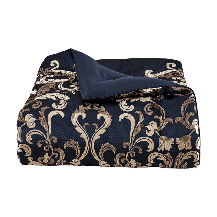 Giardino Blue 4-Piece Comforter Set By J Queen Comforter Sets By J. Queen New York